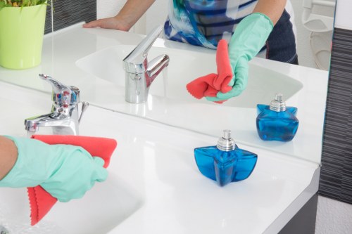 Deep cleaning of kitchen and surfaces after building work in Westkensington