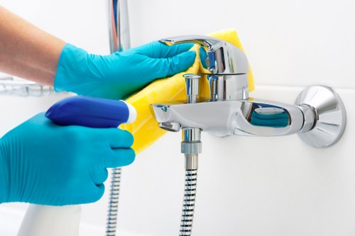 Detailed kitchen and bathroom move in cleaning in Westkensington