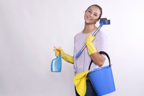 Westkensington office reception area being cleaned and presented neatly
