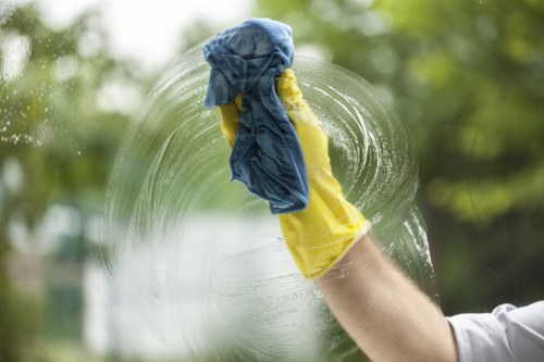 Local commercial cleaner caring for retail floors and reception areas